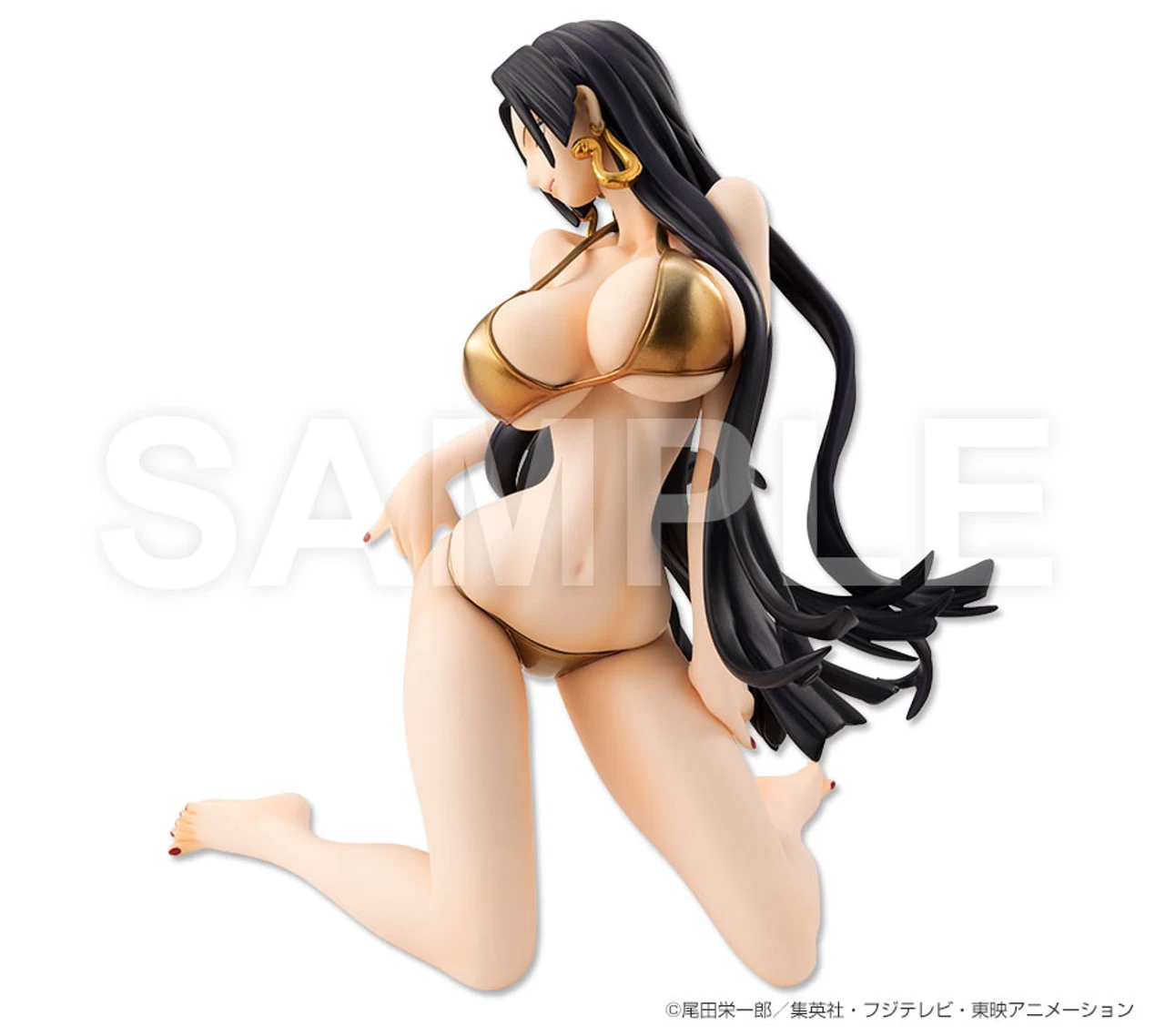 MegaHouse Portrait.Of.Pirates One Piece LIMITED EDITION Boa Hancock Ver.BB_Gold 1/8 PVC Figure 4 MegaHouse Portrait.Of.Pirates One Piece LIMITED EDITION Boa Hancock Ver.BB_Gold 1/8 PVC Figure - Image 4