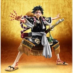 MegaHouse Portrait.Of.Pirates One Piece KABUKI EDITION Monkey D Luffy Second Performance -Figure Model Shop 003 01414.1507539519