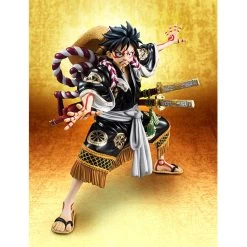 MegaHouse Portrait.Of.Pirates One Piece KABUKI EDITION Monkey D Luffy Second Performance -Figure Model Shop 007 35054.1507539519