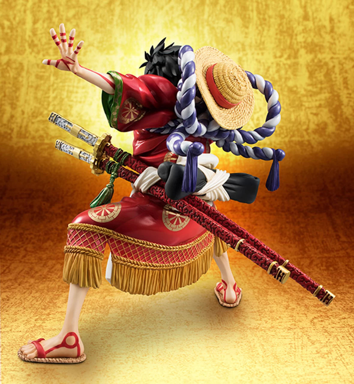 MegaHouse Portrait.Of.Pirates One Piece KABUKI EDITION Monkey D Luffy 1/8 PVC Figure 13 MegaHouse Portrait.Of.Pirates One Piece KABUKI EDITION Monkey D Luffy 1/8 PVC Figure - Image 13