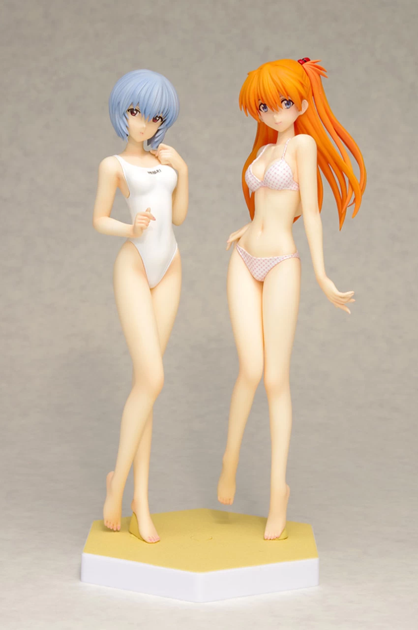 Wave Rei Ayanami & Asuka Langley Soryu Comic Ver SET Beach Queens 1/10 PVC Figure 4 Wave Rei Ayanami & Asuka Langley Soryu Comic Ver SET Beach Queens 1/10 PVC Figure - Image 4