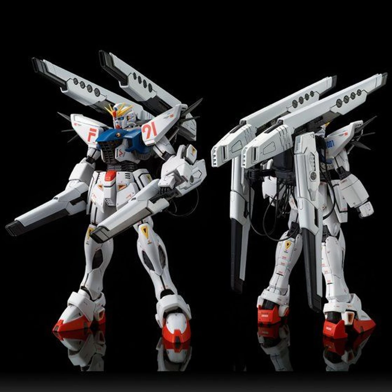 Bandai MG 1/100 Gundam F91 Ver. 2.0 Back Cannon Type & Twin VSBR Set UP Type Plastic Model ( IN STOCK ) 2 Bandai MG 1/100 Gundam F91 Ver. 2.0 Back Cannon Type & Twin VSBR Set UP Type Plastic Model ( IN STOCK ) - Image 2