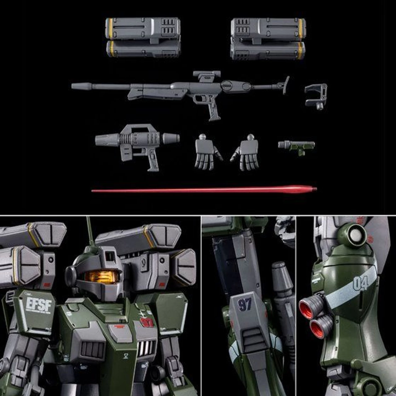 Bandai HG 1/144 GM Sniper Custom (Missile And Launcher Equipment) Plastic Model ( JUN 2021 ) 10 Bandai HG 1/144 GM Sniper Custom (Missile And Launcher Equipment) Plastic Model ( JUN 2021 ) - Image 10