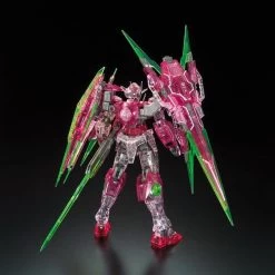 Bandai RG 1/144 The Gundam Base Limited 00 QAN[T] Full Saber [TRANS-AM Clear] Plastic Model ( IN STOCK ) -Figure Model Shop 1000145360 3 34576.1587547457