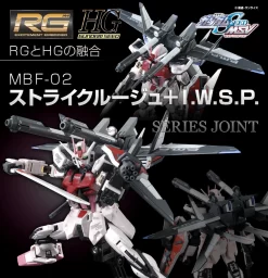 Bandai RG 1/144 Strike Rouge + HG 1/144 I.W.S.P. Plastic Model