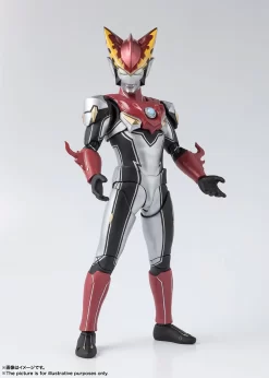 Bandai S.H.Figuarts Ultraman Rosso Flame Action Figure (with Bonus)