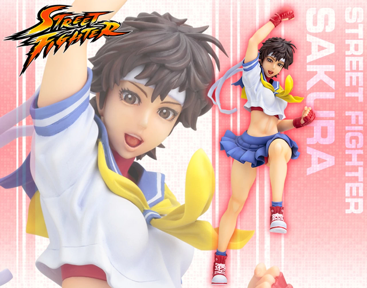 KOTOBUKIYA Street Fighter Sakura Bishojyo 1/7 1 KOTOBUKIYA Street Fighter Sakura Bishojyo 1/7